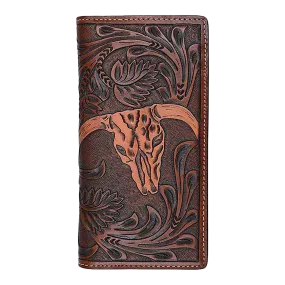 3D Belt Men's Floral Rodeo Tan Wallet DW905