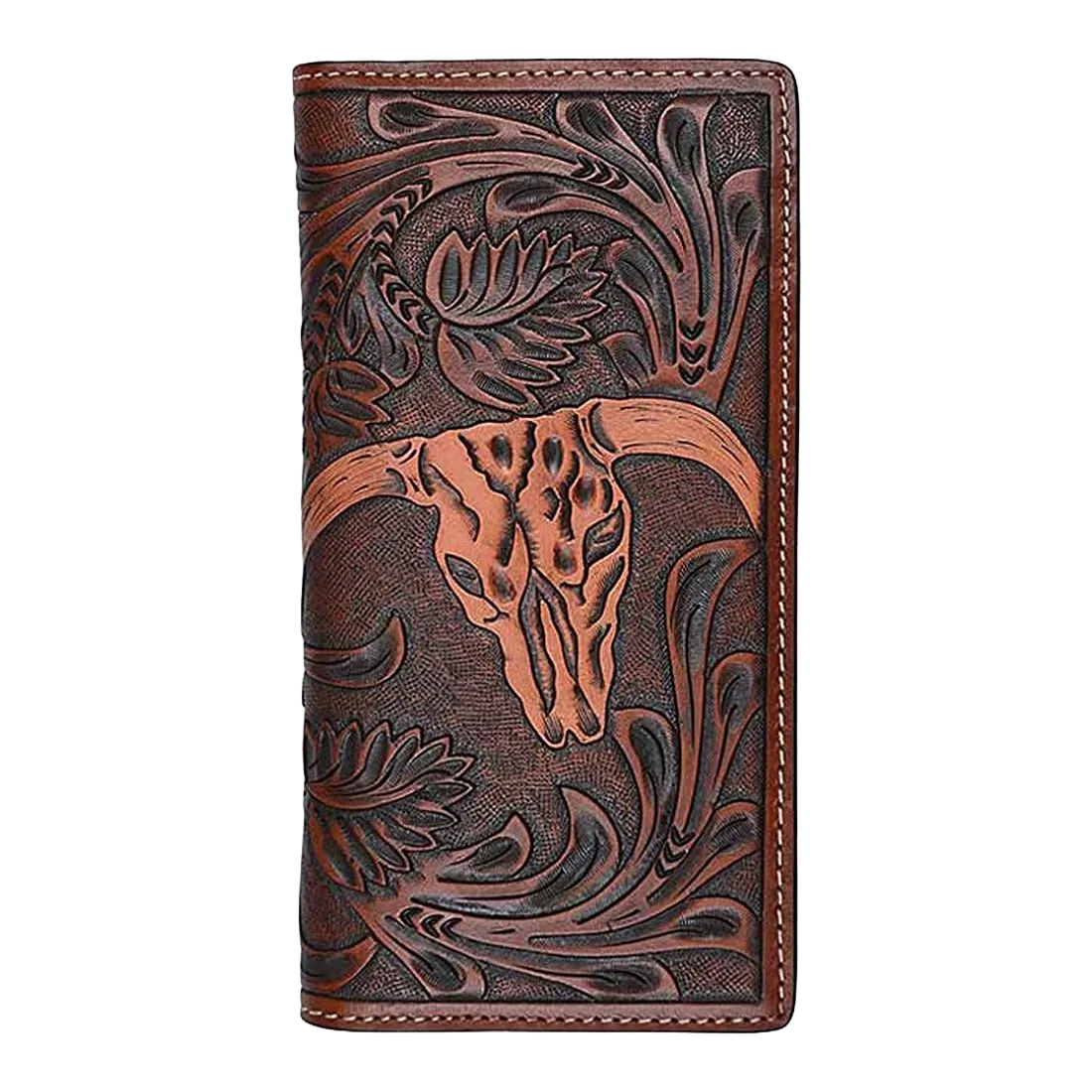 3D Belt Men's Floral Rodeo Tan Wallet DW905