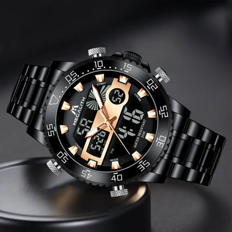8222M | Quartz Men Watch | Stainless Steel Band
