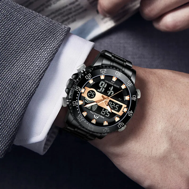8222M | Quartz Men Watch | Stainless Steel Band