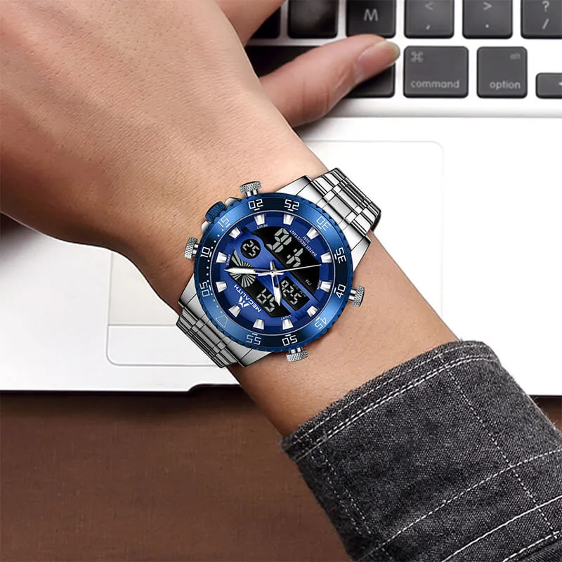 8222M | Quartz Men Watch | Stainless Steel Band
