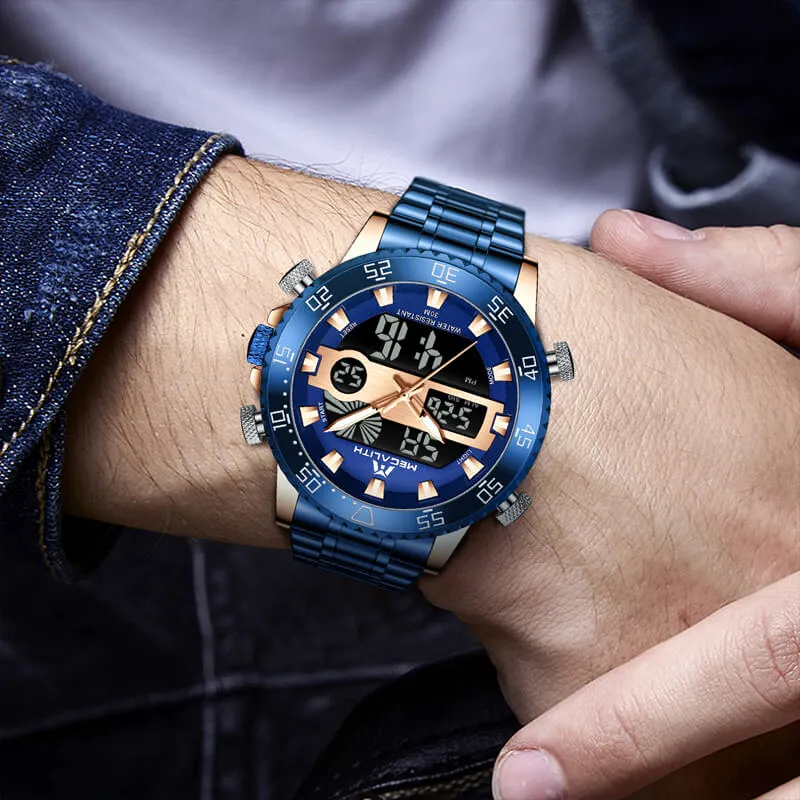 8222M | Quartz Men Watch | Stainless Steel Band