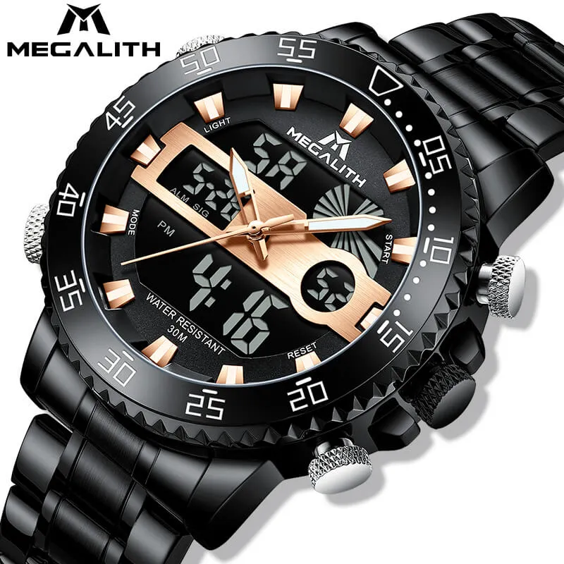 8222M | Quartz Men Watch | Stainless Steel Band