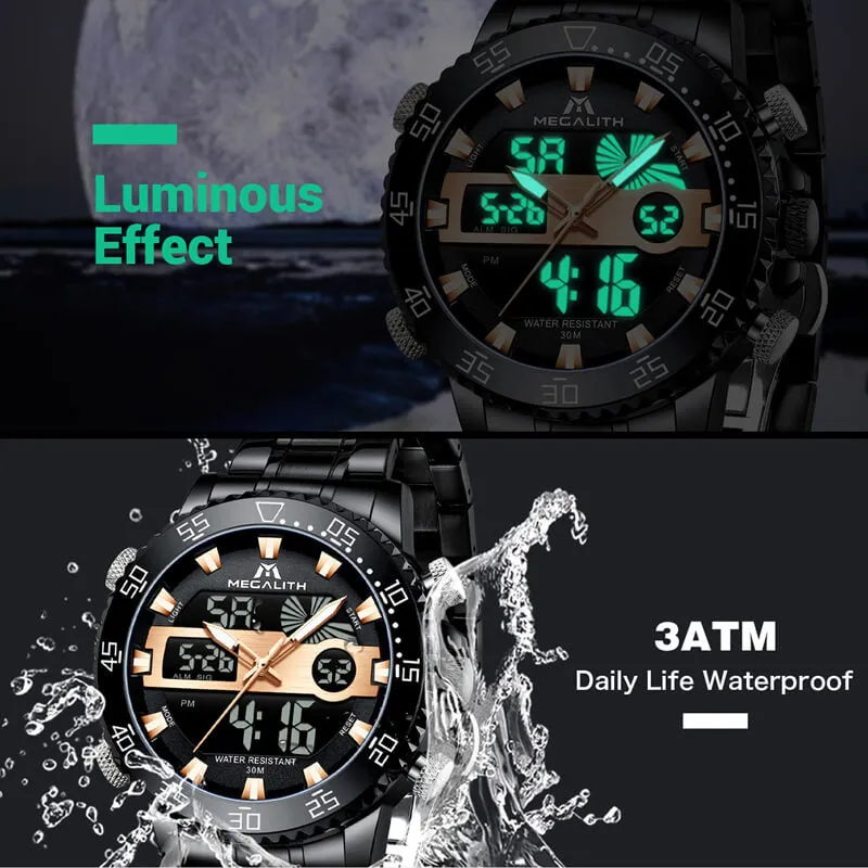 8222M | Quartz Men Watch | Stainless Steel Band