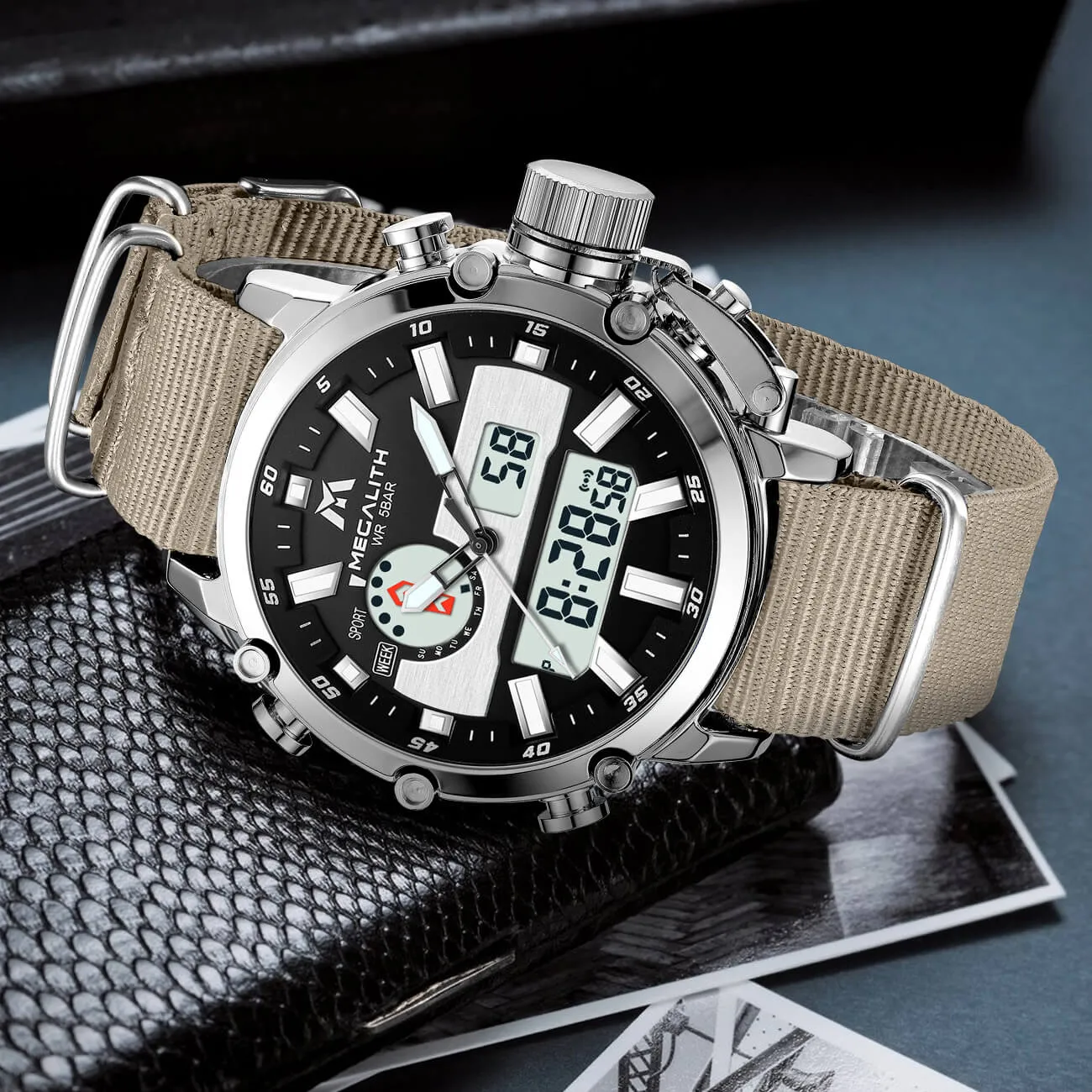 8229M | Quartz Men Watch | Nylon Band