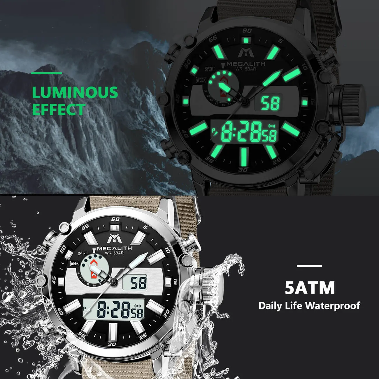 8229M | Quartz Men Watch | Nylon Band