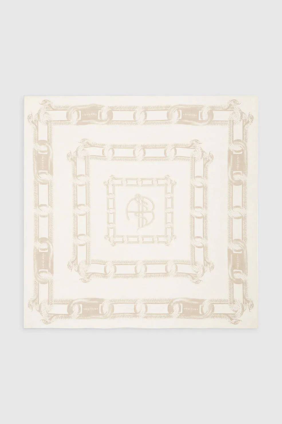 AB Evelyn Scarf - Cream/Tan