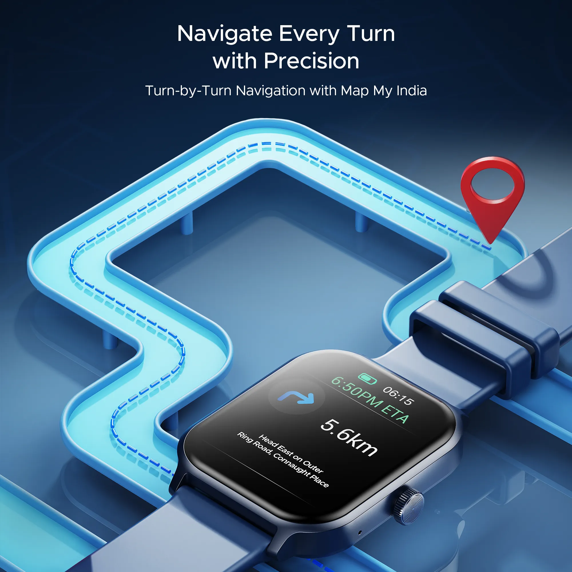 boAt Storm Call 3 Plus | Smartwatch with 1.96" HD Display, BT Calling, 700  Activity Modes, SOS feature, Functional Crown