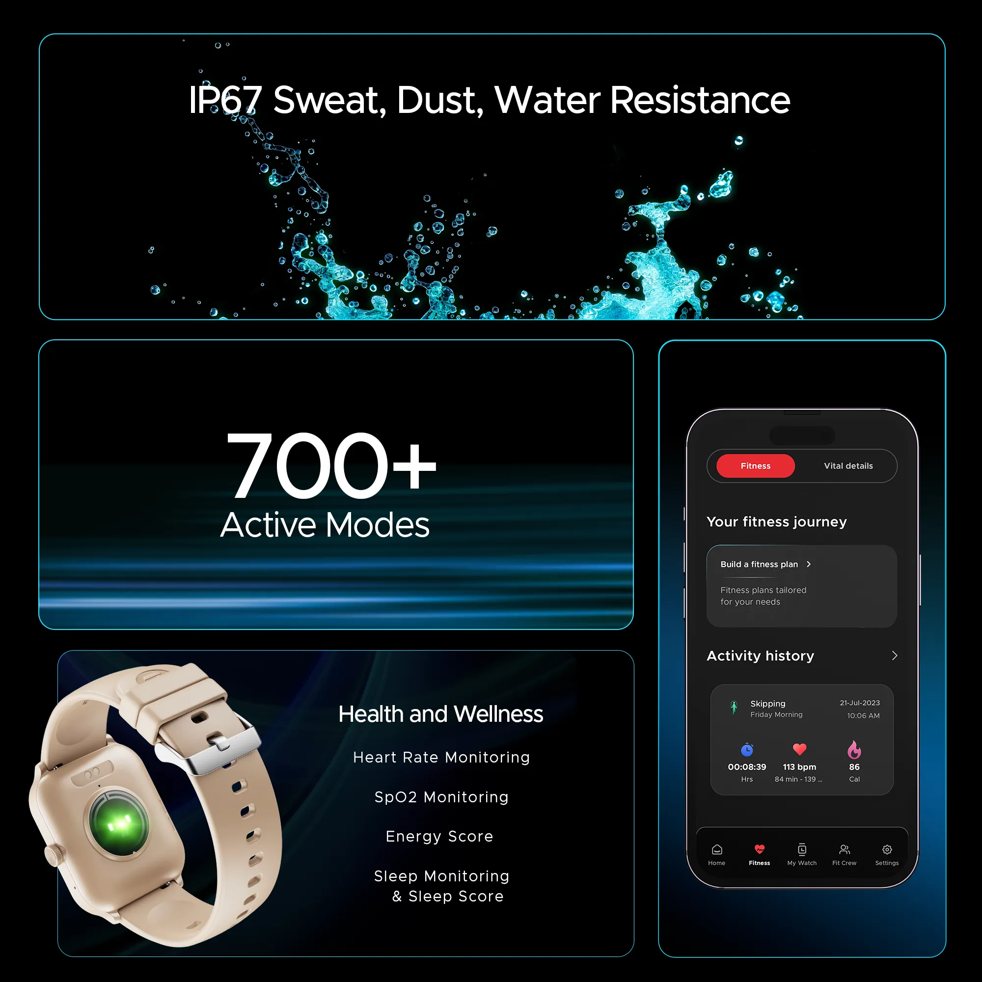 boAt Storm Call 3 Plus | Smartwatch with 1.96" HD Display, BT Calling, 700  Activity Modes, SOS feature, Functional Crown