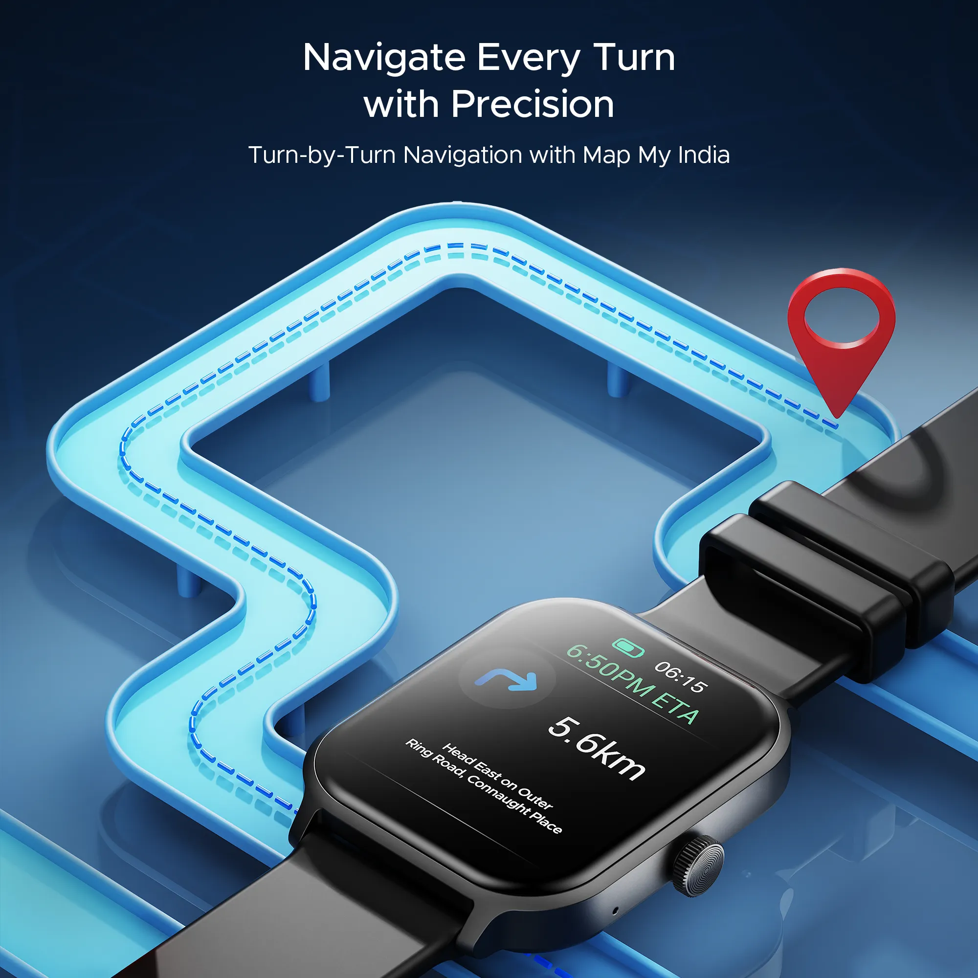 boAt Storm Call 3 Plus | Smartwatch with 1.96" HD Display, BT Calling, 700  Activity Modes, SOS feature, Functional Crown
