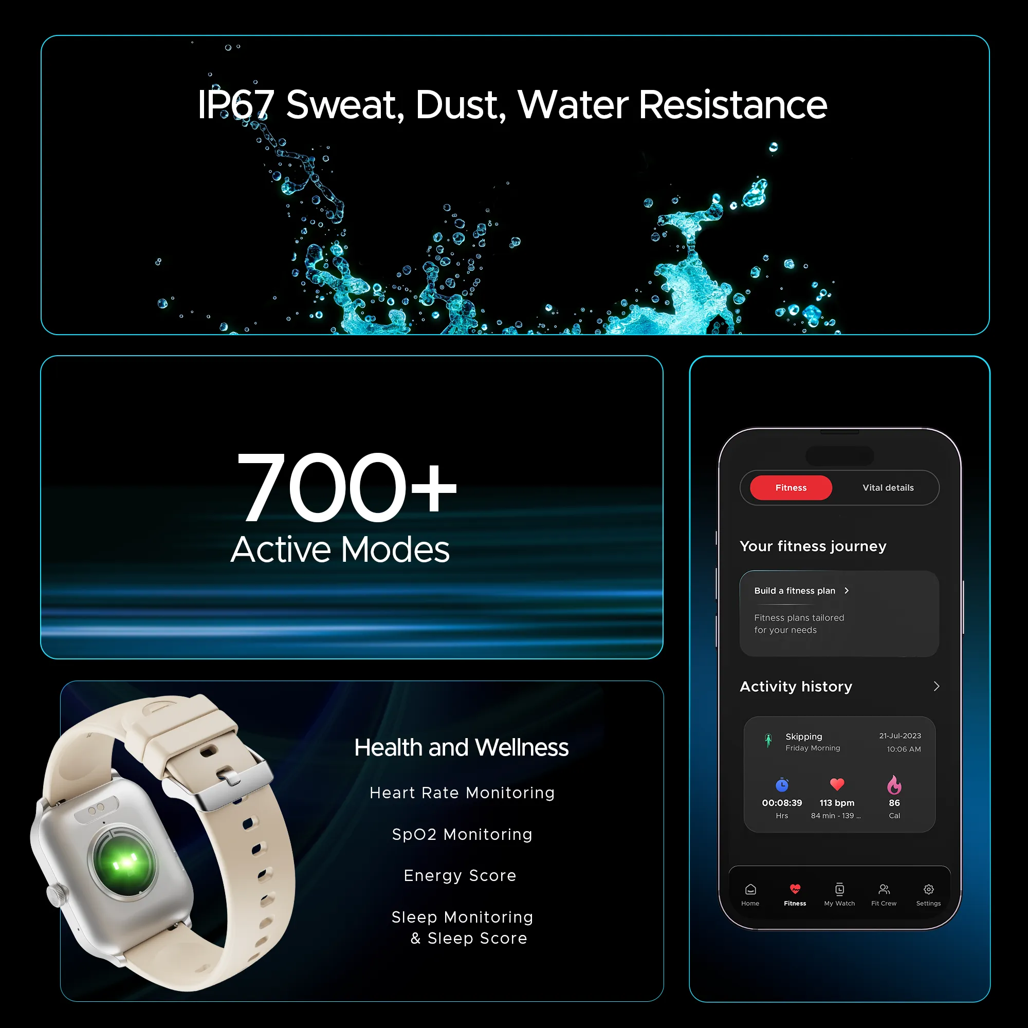 boAt Storm Call 3 Plus | Smartwatch with 1.96" HD Display, BT Calling, 700  Activity Modes, SOS feature, Functional Crown