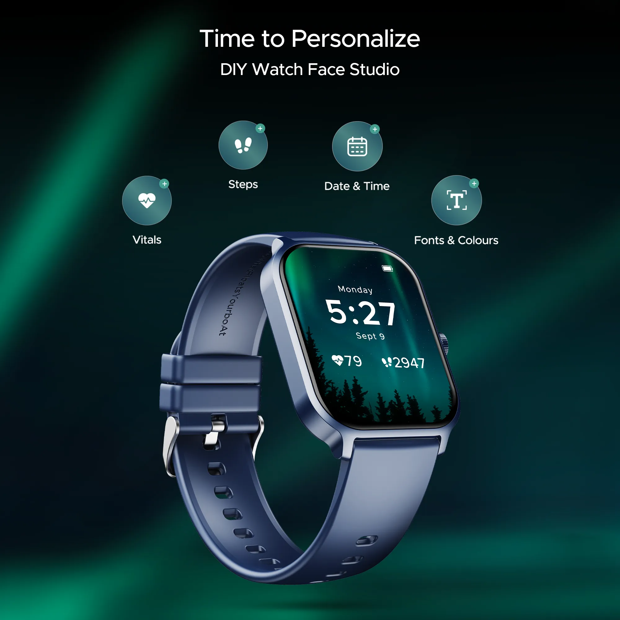 boAt Storm Call 3 Plus | Smartwatch with 1.96" HD Display, BT Calling, 700  Activity Modes, SOS feature, Functional Crown