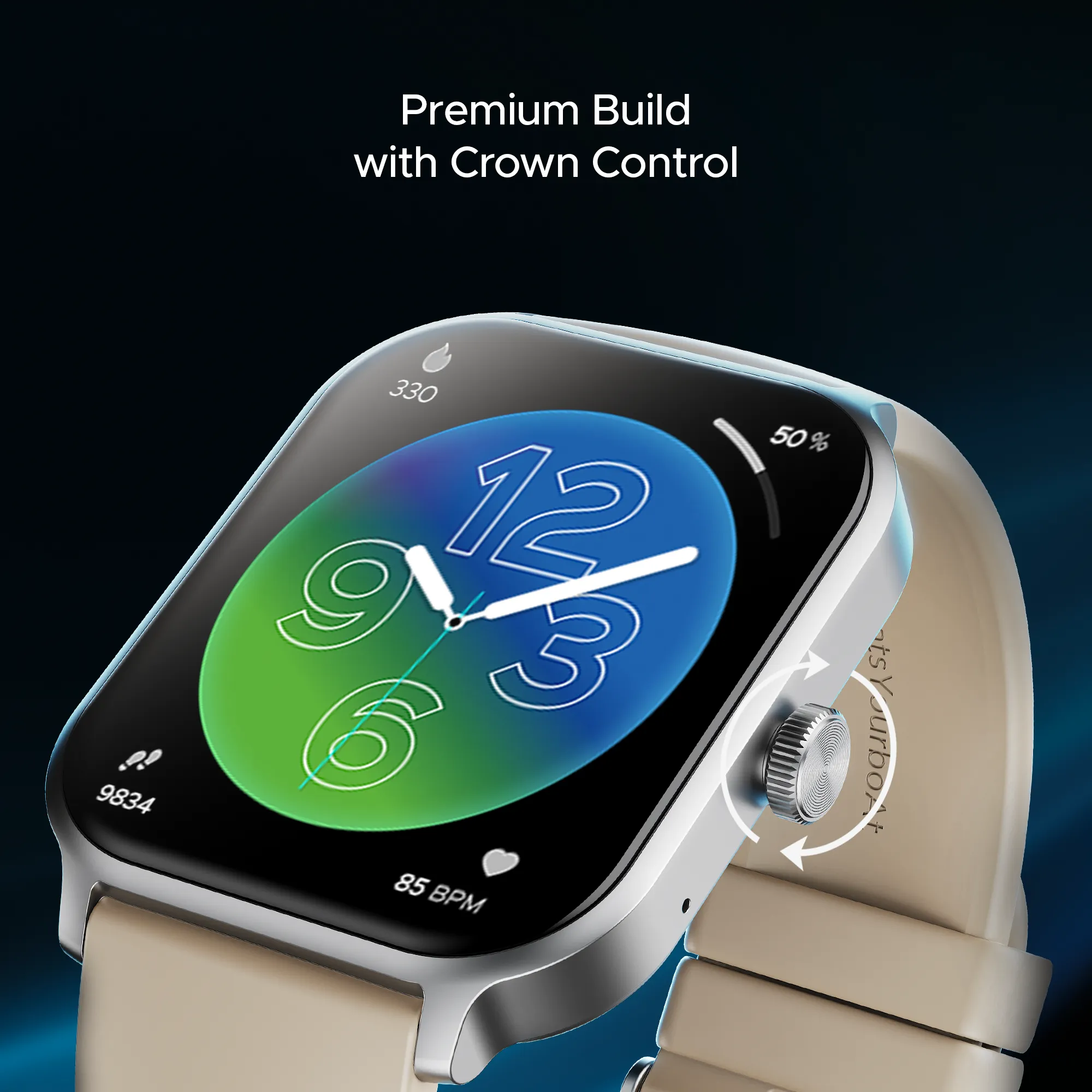 boAt Storm Call 3 Plus | Smartwatch with 1.96" HD Display, BT Calling, 700  Activity Modes, SOS feature, Functional Crown