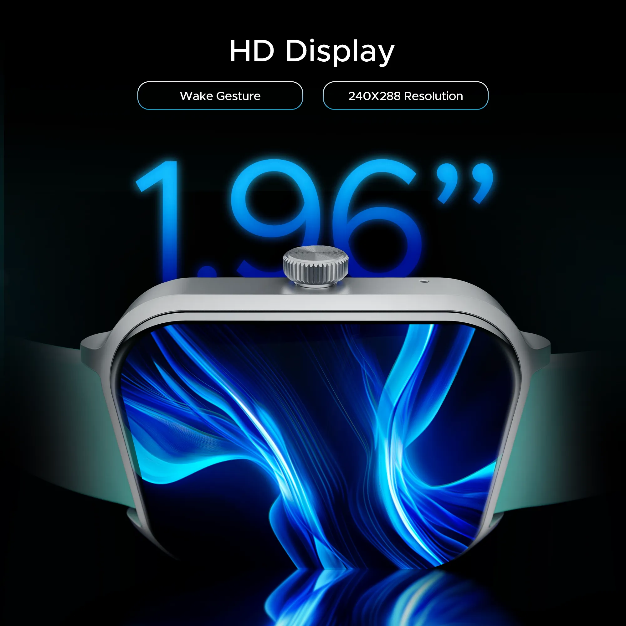boAt Storm Call 3 Plus | Smartwatch with 1.96" HD Display, BT Calling, 700  Activity Modes, SOS feature, Functional Crown