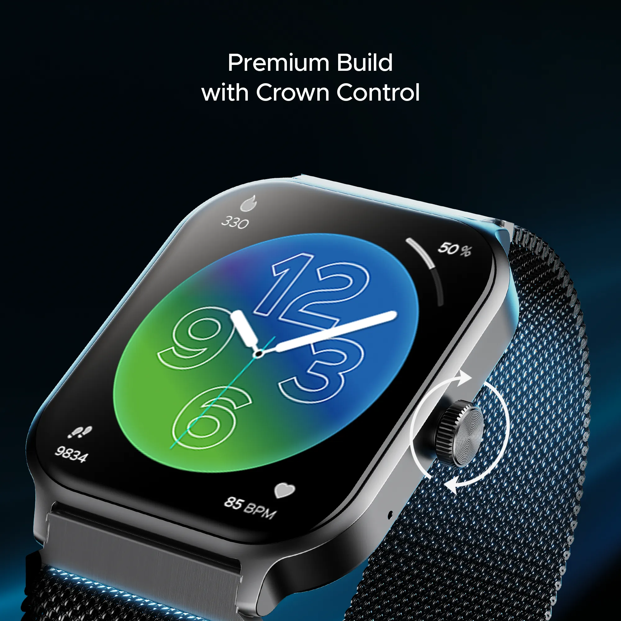 boAt Storm Call 3 Plus | Smartwatch with 1.96" HD Display, BT Calling, 700  Activity Modes, SOS feature, Functional Crown