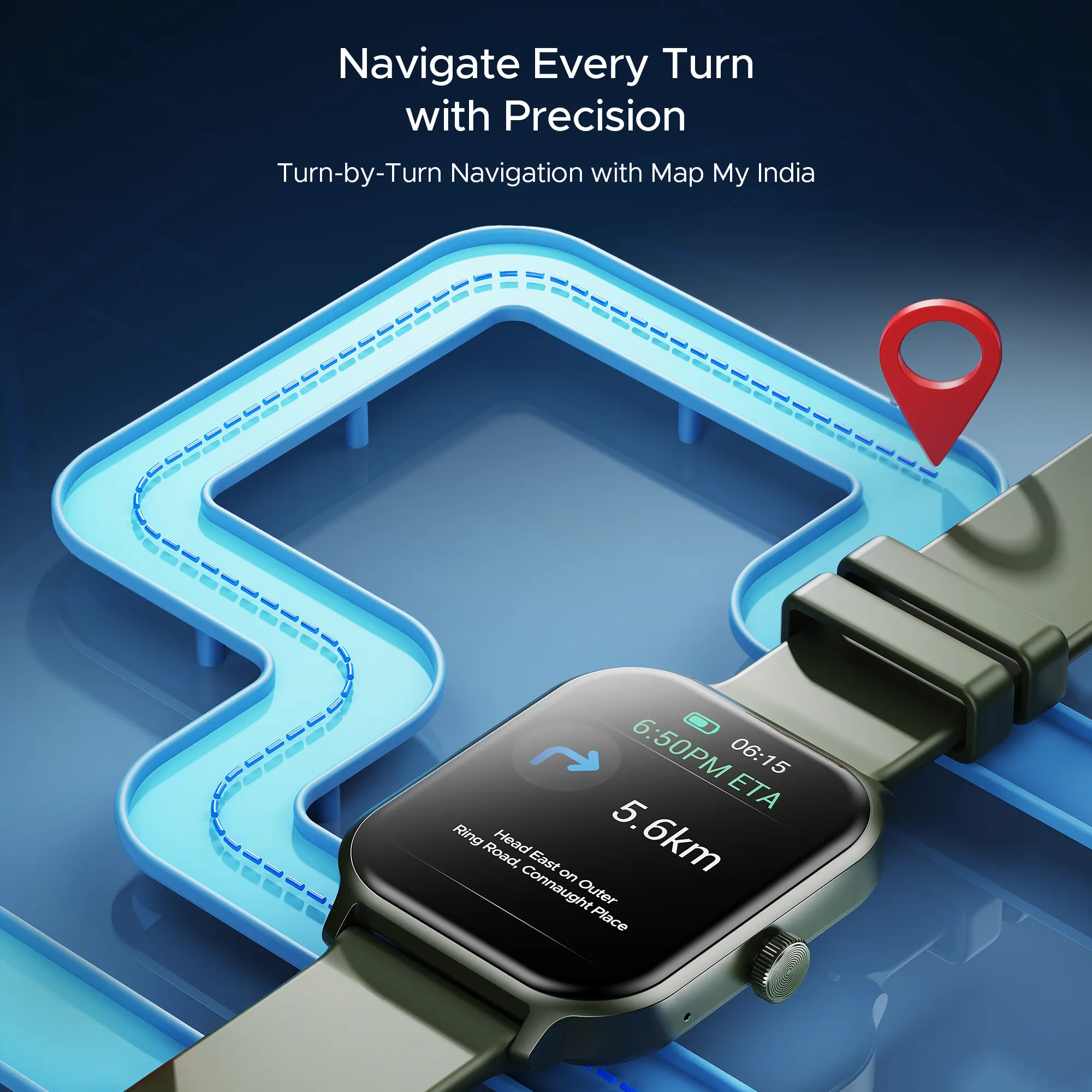 boAt Storm Call 3 Plus | Smartwatch with 1.96" HD Display, BT Calling, 700  Activity Modes, SOS feature, Functional Crown