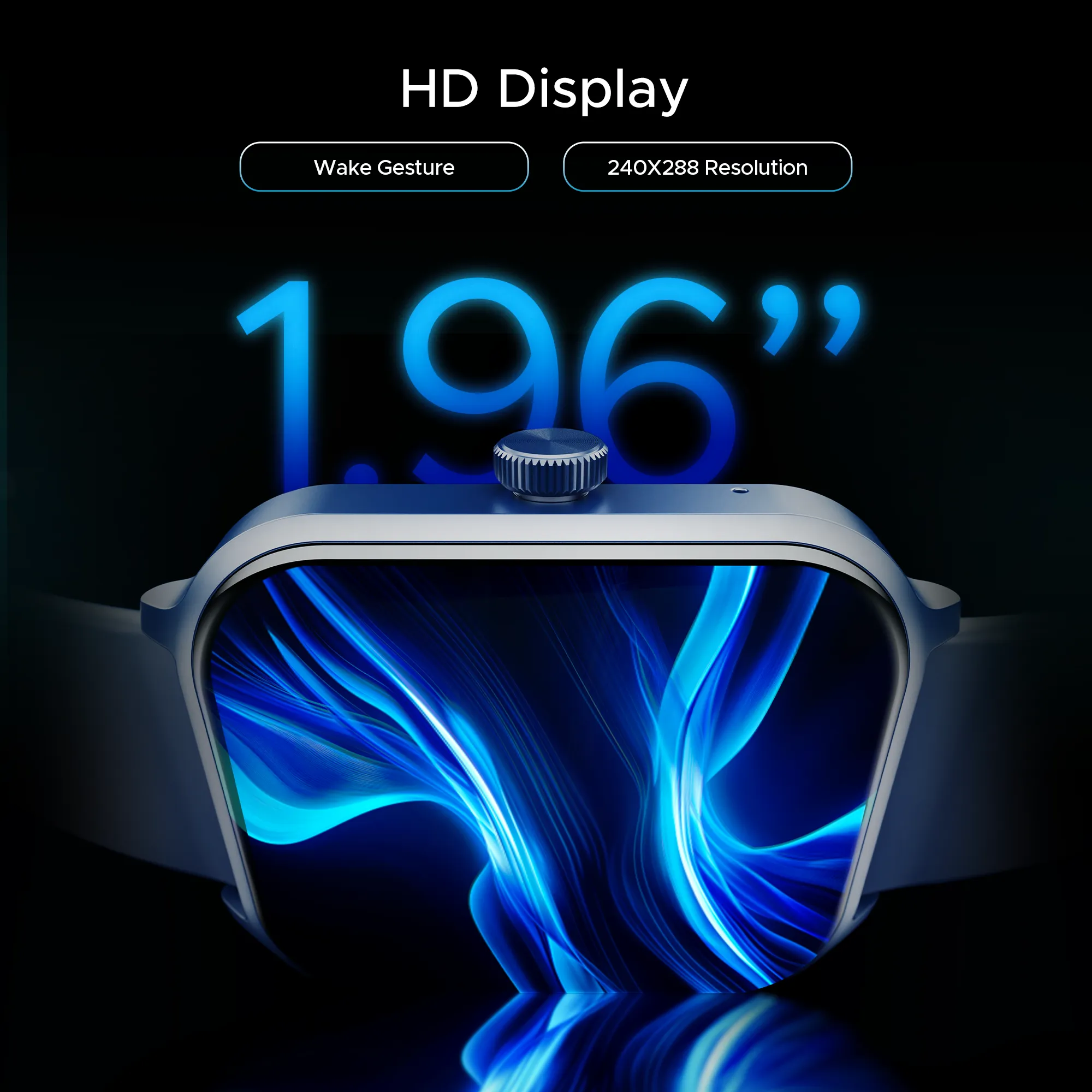 boAt Storm Call 3 Plus | Smartwatch with 1.96" HD Display, BT Calling, 700  Activity Modes, SOS feature, Functional Crown