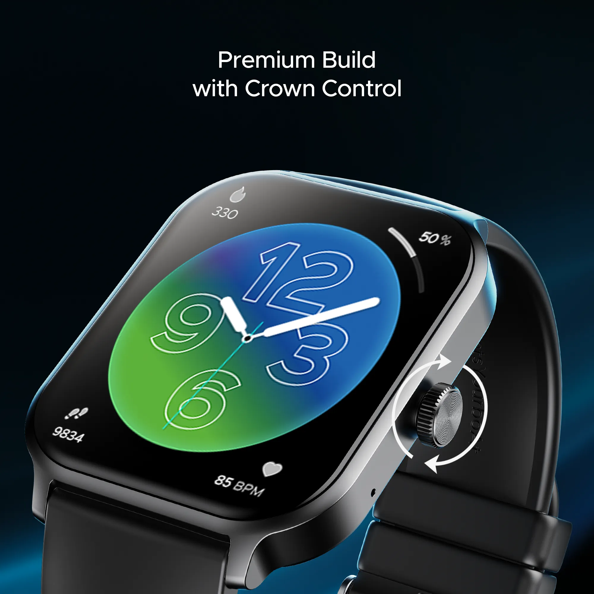 boAt Storm Call 3 Plus | Smartwatch with 1.96" HD Display, BT Calling, 700  Activity Modes, SOS feature, Functional Crown