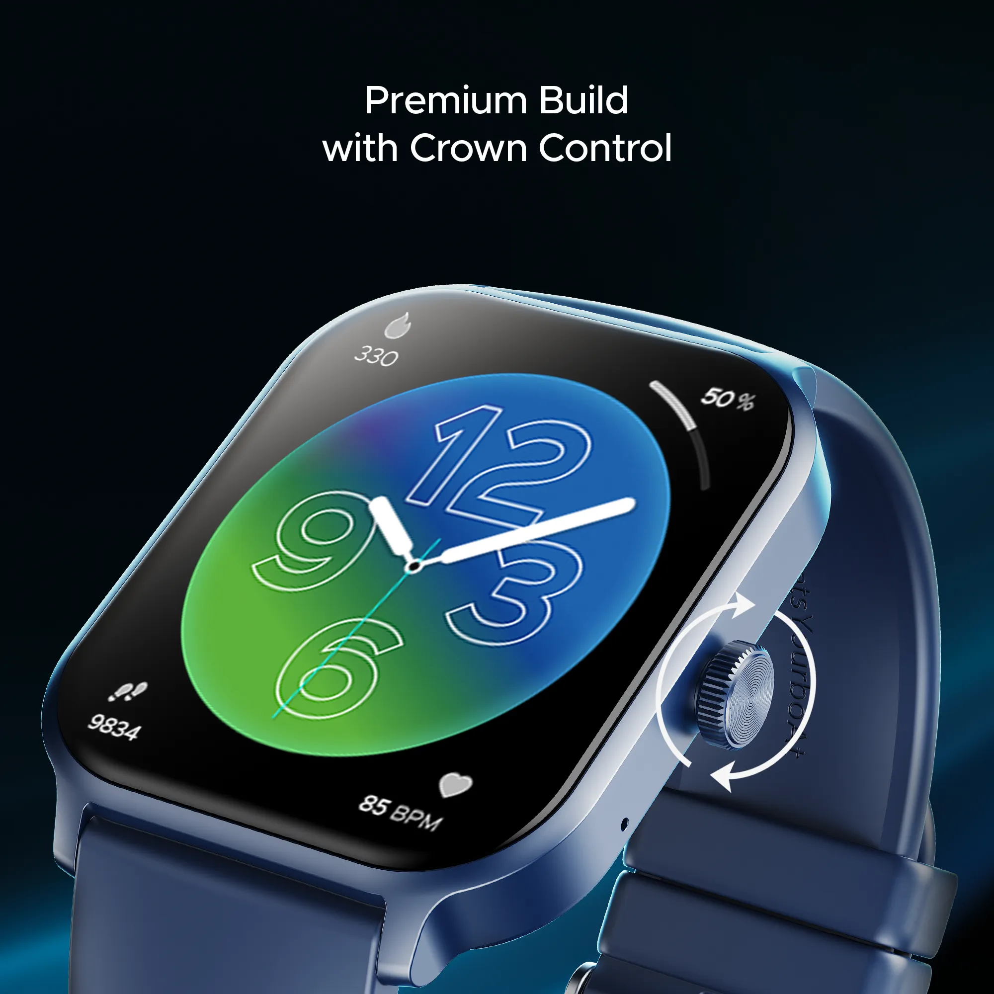 boAt Storm Call 3 Plus | Smartwatch with 1.96" HD Display, BT Calling, 700  Activity Modes, SOS feature, Functional Crown