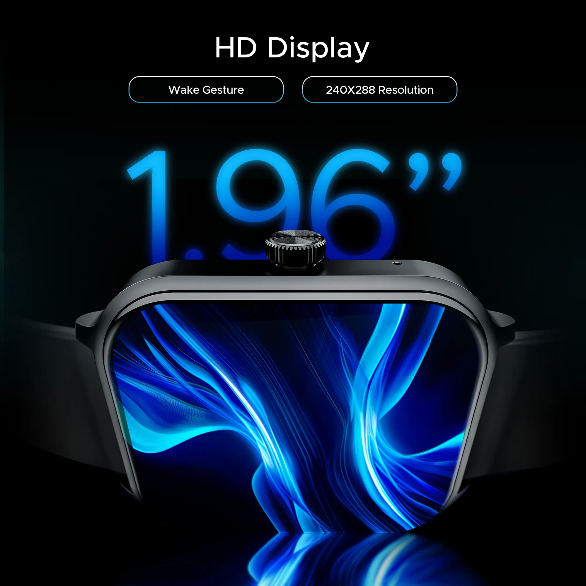 boAt Storm Call 3 Plus | Smartwatch with 1.96" HD Display, BT Calling, 700  Activity Modes, SOS feature, Functional Crown