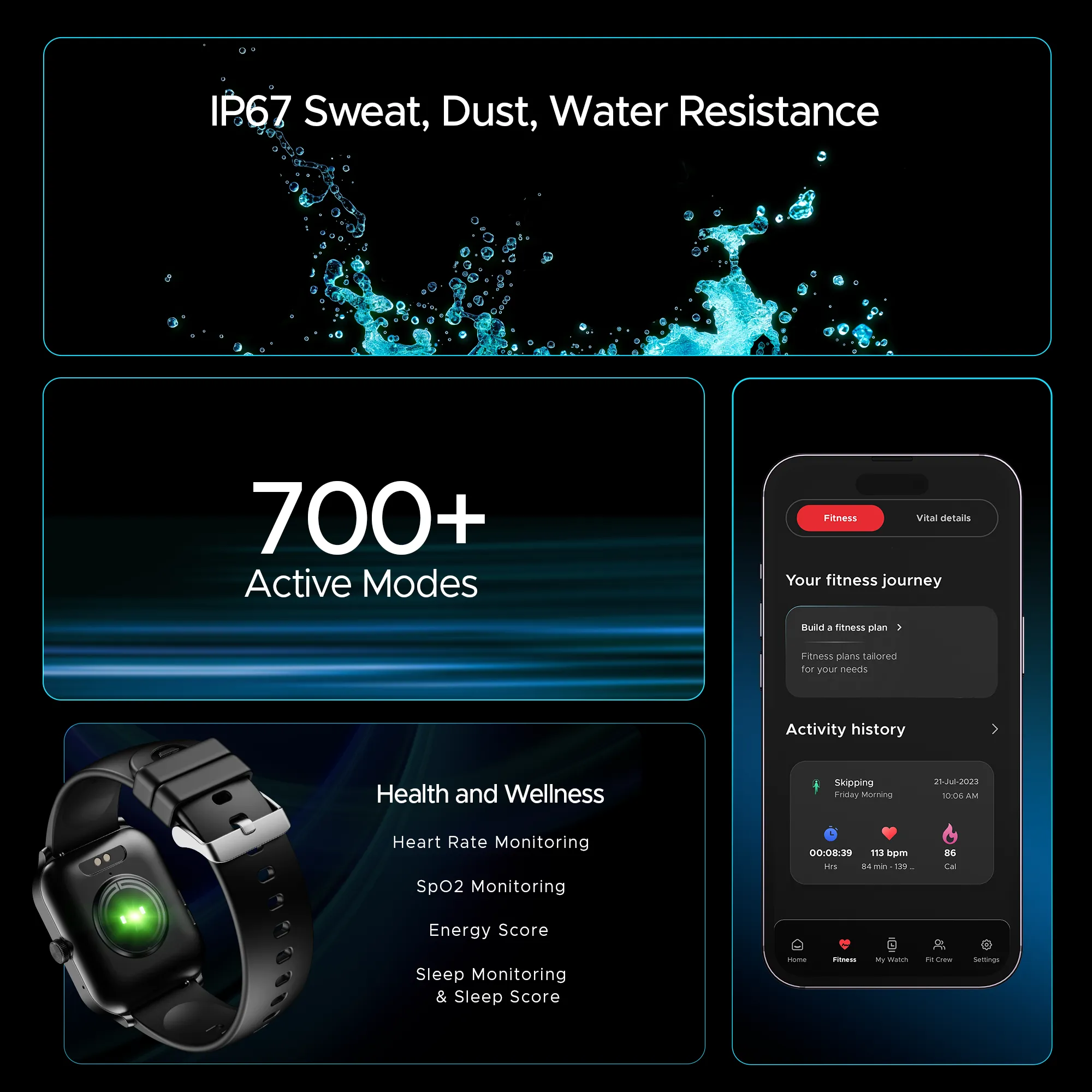 boAt Storm Call 3 Plus | Smartwatch with 1.96" HD Display, BT Calling, 700  Activity Modes, SOS feature, Functional Crown