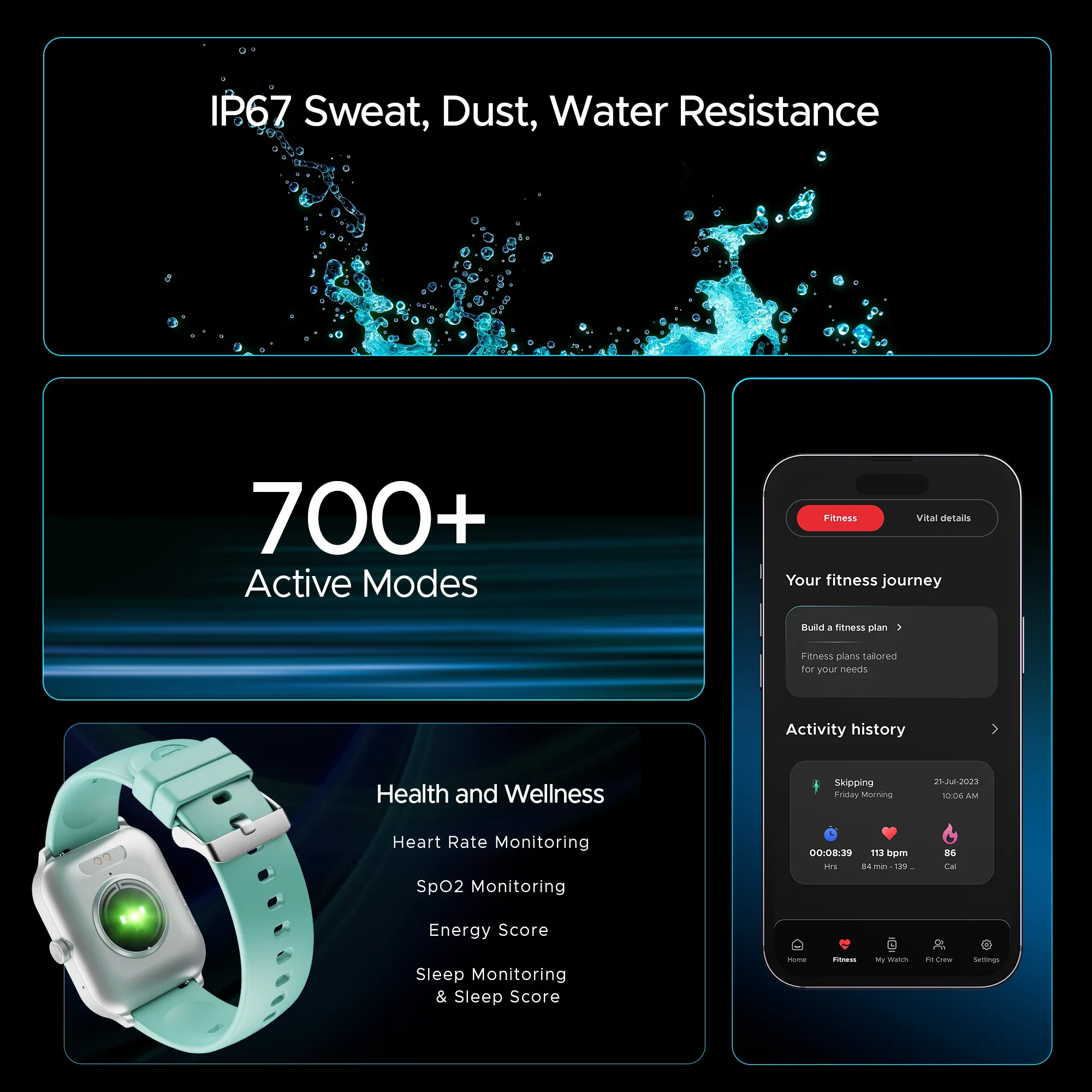 boAt Storm Call 3 Plus | Smartwatch with 1.96" HD Display, BT Calling, 700  Activity Modes, SOS feature, Functional Crown