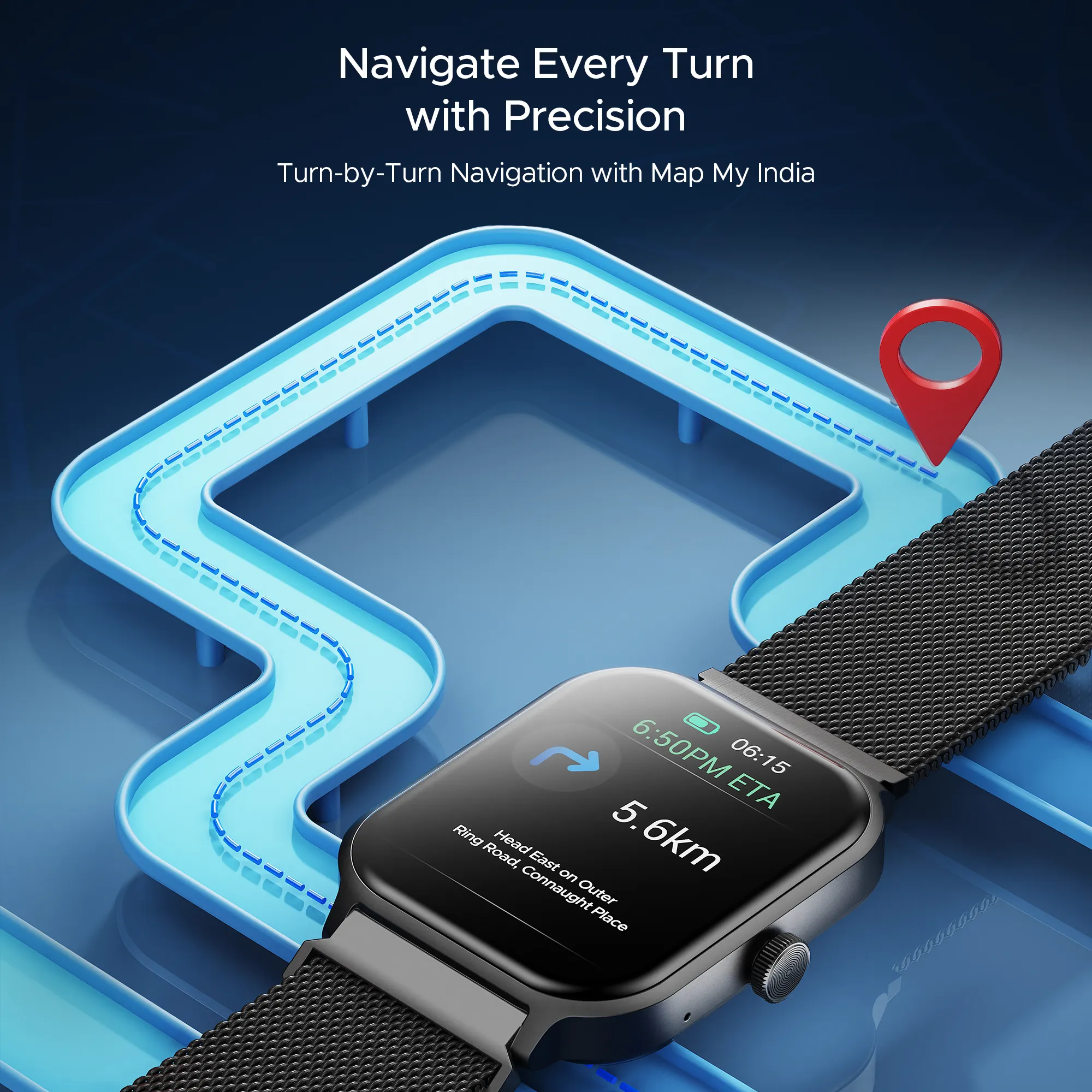boAt Storm Call 3 Plus | Smartwatch with 1.96" HD Display, BT Calling, 700  Activity Modes, SOS feature, Functional Crown