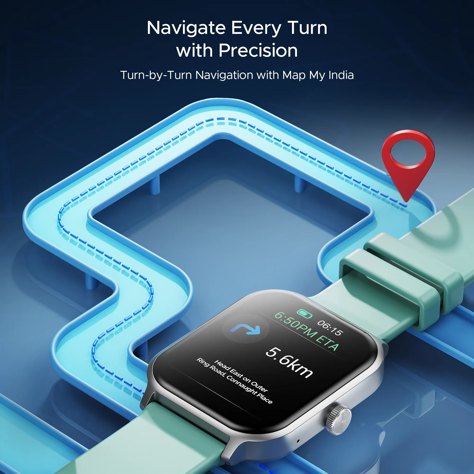boAt Storm Call 3 Plus | Smartwatch with 1.96" HD Display, BT Calling, 700  Activity Modes, SOS feature, Functional Crown
