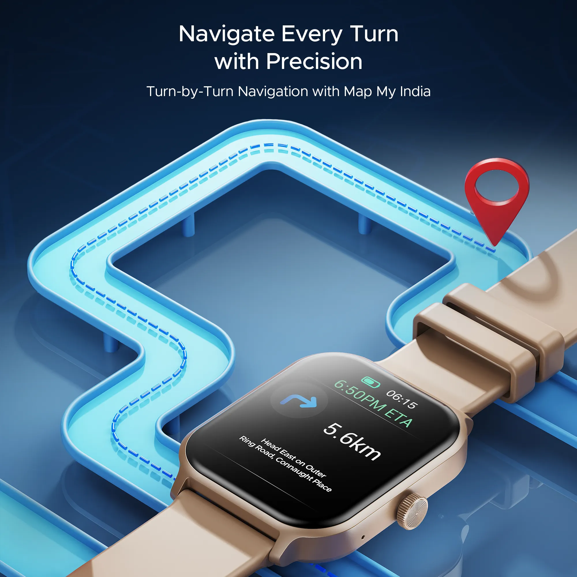 boAt Storm Call 3 Plus | Smartwatch with 1.96" HD Display, BT Calling, 700  Activity Modes, SOS feature, Functional Crown