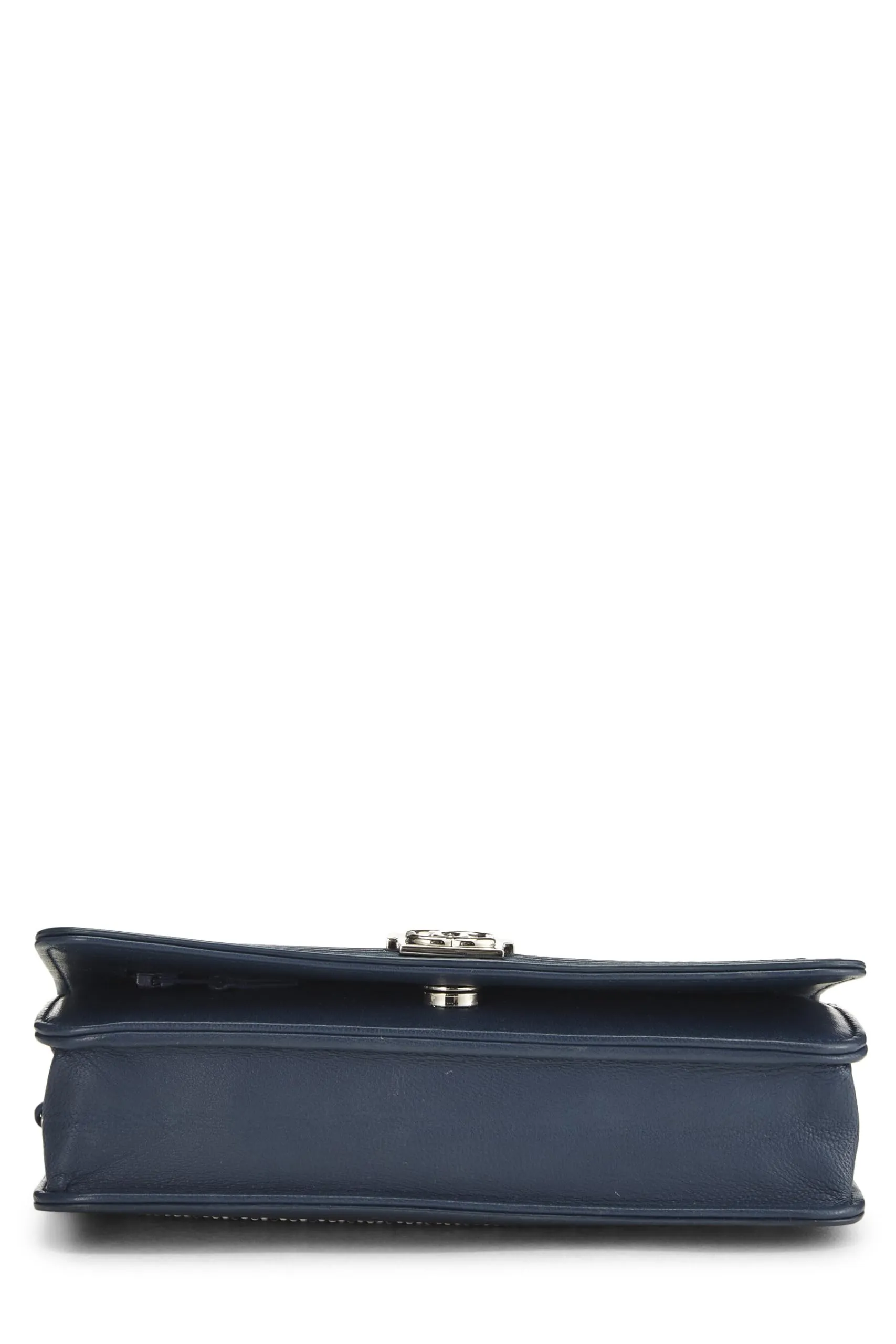 Chanel,  Blue Embellished Boy Wallet on Chain (WOC), Blue