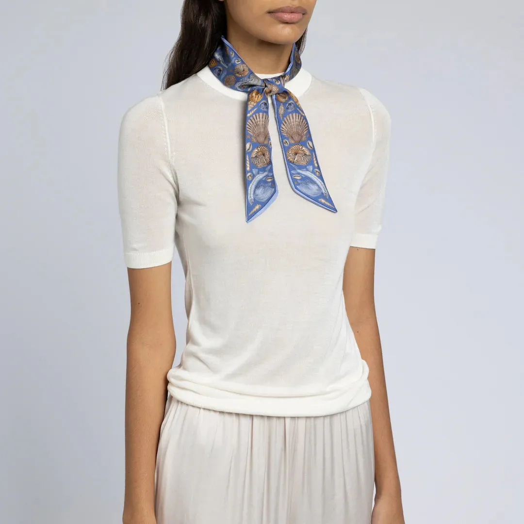 Dancing Delphinus in Ocean/Periwinkle - Small Ribbon