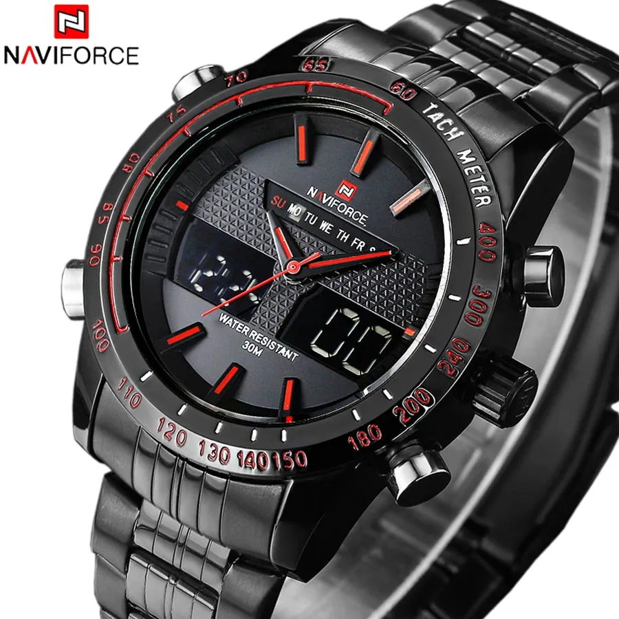 NAVIFORCE Luxury brand Full Steel Men Watch