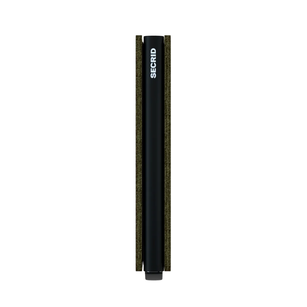 Slimwallet Vintage - Olive & Black
