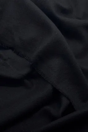THE HANDSPUN AND HANDWOVEN CASHMERE SCARF | Black